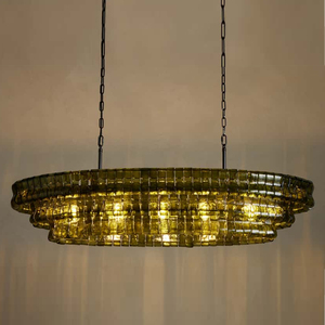 <span class=keywords><strong>Lampadario</strong></span> Moderno di Lusso da 36 Pollici per Soggiorno, Camera da Letto e Sala da Pranzo, in Vetro <span class=keywords><strong>Verde</strong></span> - Product Image 6
