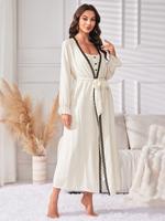 Ensembles de pyjamas pour femmes en fibre de viscose 100%, doux, respectueux de la peau, robe de nuit sexy à manches longues, vêtements d'intérieur été-hiver