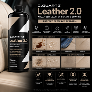 CQUARTZ LEATHER 2.0 1000ml Revêtement Céramique pour Cuir de Sièges Auto Anti-Taches Résistant à la Transfert de Teinture Hydrophobe Protection UV - Product Image 2