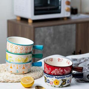 ชุดเครื่องใช้บนโต๊ะอาหารข้าวแบบสร้างสรรค์,ชามสลัดเซรามิกบุคลิกภาพสไตล์ตะวันตก - Product Image 2