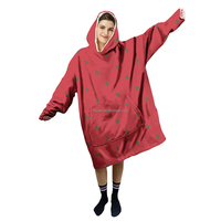 Couverture personnalisée à double couche avec drapeau marocain pour n'importe quelle conception Couverture confortable en polaire à capuche en flanelle Sherpa