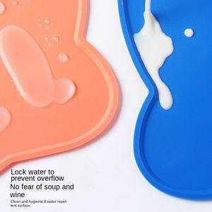 Cartoon-Silikon-Tischset für Haustiere, Kassenschlager, auslaufsicher, rutschfest, wasserdicht, wiederverwendbar, leicht zu reinigen, Katzen- und Hundematte, 2 mm dick - Product Image 4