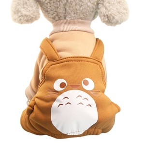 Gugou Pet Cat Suspender Sweatshirt Fleece <b>Buttons</b> Winter Hoodie For <b>Dogs</b> And Cats Three Colors - Product Image 4
