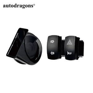 Feux de signalisation LED jaunes AUTODRAGONS, feux d'avertissement rouges, kit de clignotants homologués pour UTV avec klaxon puissant pour UTV, SXS, motos de plage, 4x4 - Product Image 2
