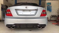 Diffuseur de pare-chocs arrière en fibre de carbone W204 C63 AMG, best-seller, pour Classe C W204 C63 AMG