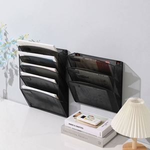 Mutil-function Hanging Wall Mount Mounted Office School Metal Mesh Magazine <b>File</b> <b>Organizer</b> - Product Image 4