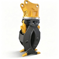 Grappin hydraulique rotatif pour bois, attache pour excavatrice de 1 à 4 tonnes, pince de préhension pour grumes et ferraille, support OEM ODM