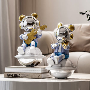 Scultura in Resina di Violinista Astronauta, Decorazione per Ingresso |   Decorazione per la Casa di Lusso Dipinta a Mano per Corridoio, Regalo di Compleanno Perfetto per - Product Image 5