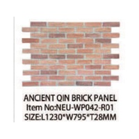 Panneau mural en faux briques moderne, léger, en PU, imperméable, pour une utilisation intérieure/extérieure dans les hôtels et les foyers