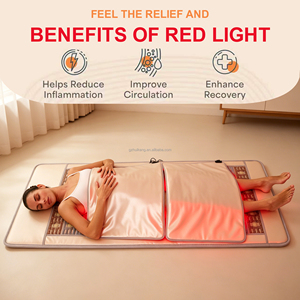 Tapis chauffant infrarouge bio-cristal Fitkang OEM personnalisé en gros, 660nm+850nm Photon FIR, coussin chauffant intégral en pierre avec alimentation sécurisée 24V - Product Image 3