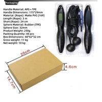 Câble à sauter intelligent en PVC, avec Logo personnalisé, fil réglable, calculatrice de calories, compteur numérique et minuterie pour sauter, avec affichage, 1 pièce