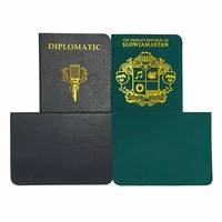 Nouveau cahier portable de passeport en cuir PU Service d'impression de livre de passeport personnalisé