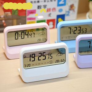 Màn Hình Trong Suốt Nhiệt Độ Độ Ẩm Snooze Trạm Thời Tiết Bảng Đồng Hồ Báo Thức Cho Món Quà/Trang Trí Nội Thất - Product Image 1