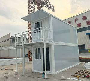Casa Modulare a 2 Piani in Container, Design Personalizzato con Tetto Triangolare, <span class=keywords><strong>Villa</strong></span> Moderna Prefabbricata - Product Image 6