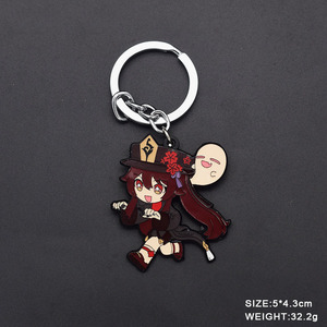 High Quality 2 Designs Cute Metal Pendant <b>Keychain</b> Necklace <b>Anime</b> Style Accessory for Collectible Gift - Product Image 6
