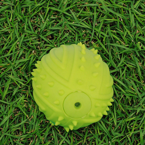 जूकीपालतू पर्यावरण के अनुकूल tpr पालतू खिलौना उज्ज्वल रंग रग्बी बॉल आकार कुत्ते स्क्वीकी च्यू खिलौना दांत सफाई काटने वाले कुत्ते खिलौना - Product Image 6