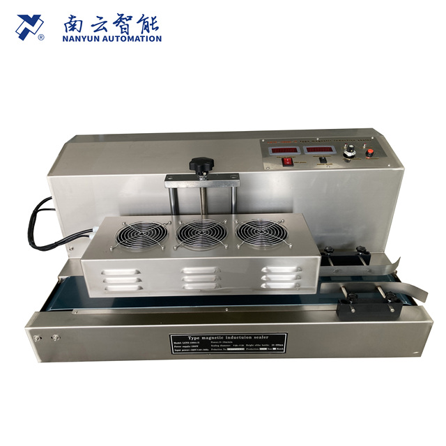LGYF-1500A Aluminium Foil Sealing Machine Continuous Sealer Electromagnetic Induction for Food Plastic Bottle Glass Jar Sealing