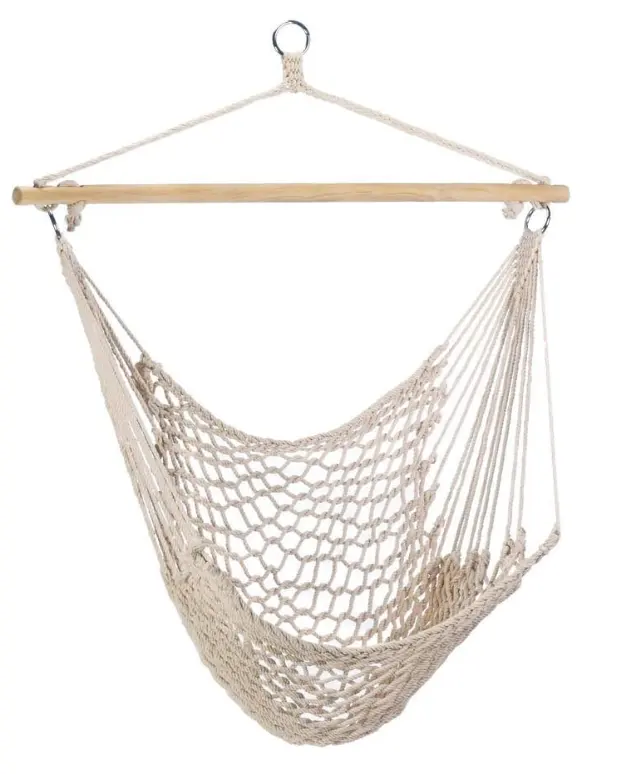 Longsen Schlussverkauf hochwertige ultraleichte Outdoor-Hammocks individueller Gartenaufhängestuhl mit Seil Baumwoll-Schaukel-Hammockstuhl