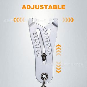 Precision Thread Size Gauge Tool with Keychain Clip Stainless Steel Screw Pitch Template Measuring Kit for Metric SAE Bolts - Product Image 4