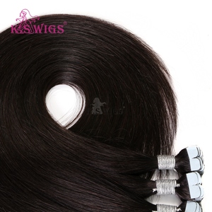 Extensions de cheveux mini-adhésives de luxe sans couture, cheveux humains vierges bruts alignés sur les cuticules, trame invisible en PU pour usage quotidien en salon - Product Image 3