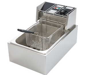 Friteuse électrique professionnelle à cuve unique 12L/6L - Friteuse commerciale haute puissance en acier inoxydable pour la restauration et les <span class=keywords><strong>food</strong></span> trucks - Product Image 4