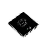 Batterie externe sans fil magnétique 10000mAh avec 4 câbles intégrés, Li-Polymère, charge rapide 22.5W, ultra-mince, écran LED, chargeur portable