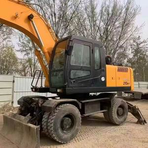 Excavatrice sur pneus Hyundai d'occasion de 21 tonnes, modèle 210W-7, fabriquée en Corée, modèle 2021, avec moteur, pompe à engrenages et moteur électrique - Product Image 2