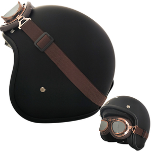 หมวกกันน็อคแบบครึ่งใบ VIRTUE Vega รุ่นใหม่สำหรับผู้ใหญ่ ได้รับมาตรฐาน DOT สำหรับรถจักรยานยนต์ บุด้วยโฟม ABS - Product Image 2