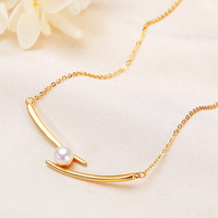 Collier de perles d'eau douce HECATE, chaîne en laiton plaqué or 18 carats, perles baroques blanches, bijoux pour cadeau de fête