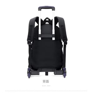 Spot venta al por mayor de alta calidad estudiante niños Mochila GRANDE 6 <span class=keywords><strong>ruedas</strong></span> rodando Escuela Universitaria bolsas de carro para los niños - Product Image 6