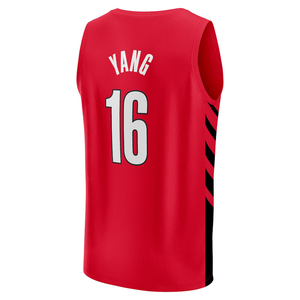 Herenkleding # 16 Hansen Portland Jersey Op maat gemaakte basketbaloverhemden Geborduurde jeugduniformen Sportkleding met logo's Hot-press - Product Image 3