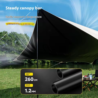 cher prix grande randonnée en plein air Portable abri soleil tente Protection UV et revêtement imperméable Camping auvent tente