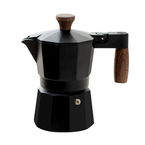 Italian <b>Coffee</b> <b>Maker</b> Moka Pot Black Durable Outdoor Use <b>Coffee</b> Set - Product Image 1