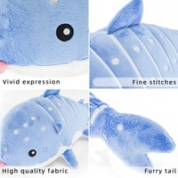 Peluche géante requin baleine personnalisée pour enfants, série animaux marins de dessin animé, jouet en peluche à câliner