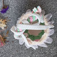 2067/06 Bande micro-élastique élastique légère en soie à motif à pois, largeur 0,6 cm, pour la décoration de vêtements