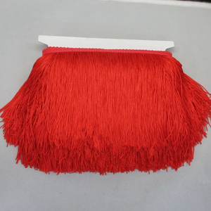 15 cm doble línea <span class=keywords><strong>de</strong></span> poliéster encriptado bigote borla encaje accesorios Chainette Trim adornos flecos - Product Image 5