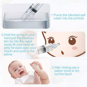 2 aspirateurs nasaux professionnels pour bébé de 10 ml, nettoyeur <span class=keywords><strong>nasal</strong></span> pour bébé avec <span class=keywords><strong>embout</strong></span> d'aspiration <span class=keywords><strong>nasal</strong></span> en silicone lavable et réutilisable - Product Image 3
