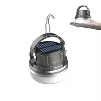 Lampe solaire de camping rechargeable par USB, lanterne LED portable avec crochet de suspension, éclairage de tente extérieur pour la randonnée, les situations d'urgence et la pêche