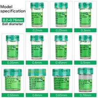 Bolas de Soldadura BGA Qwin Sin Plomo Sn Ag Cu de 0.2-0.76mm, Selladas, 250,000 Piezas/Botella, OEM/ODM para Retrabajo y Soldadura BGA