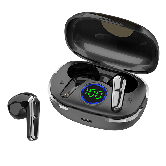 Best Seller TWS In-ear Wireless Earbuds JL Chipset for V6.0 Hi-Fi Sound IPX-4 Waterproof Digital Display Type-C Low Latency AAC