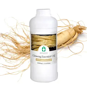 Minyak esensial Ginseng Herbal curah, untuk rambut Panax Ginseng diekstrak minyak Ginseng