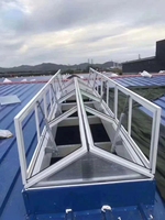 Fenêtres en aluminium isolées modernes lucarnes de toit ouvrant automatique pliantes avec boîtier insonorisé de style ouvert