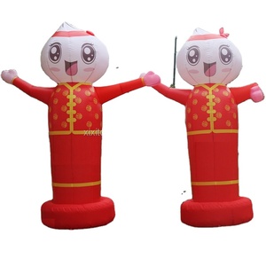 دمية منفوخة تلوح باليد بطول 10 أقدام لاستقبال العام الجديد، بالون دمية مضيء منفوخ رخيص الثمن - Product Image 1