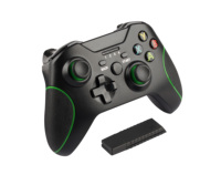 Joystick de controlador de juego inalámbrico/con cable GAMINJA con accesorios de juego de motor de vibración para XBOX 360 y XBOX ONE