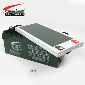 एजीएम यूपीएस लीड एसिड बैटरी रिचार्जेबल सील रखरखाव नि: शुल्क वाल्व विनियमित गहरे चक्र 12V 200Ah 20hr बैटरी