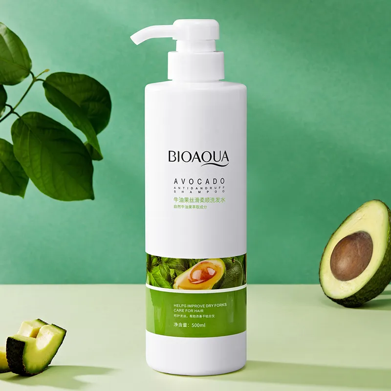 OEM ODM naturale avocado essenza liscia e pulita per capelli shampoo antiforfora