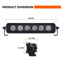 Barres lumineuses LED de 11 pouces, nouveau design, barres lumineuses LED de 8/20/32/41/50 pouces, barre lumineuse LED à une rangée, barre lumineuse LED tout-terrain pour 4x4, VTT, camion