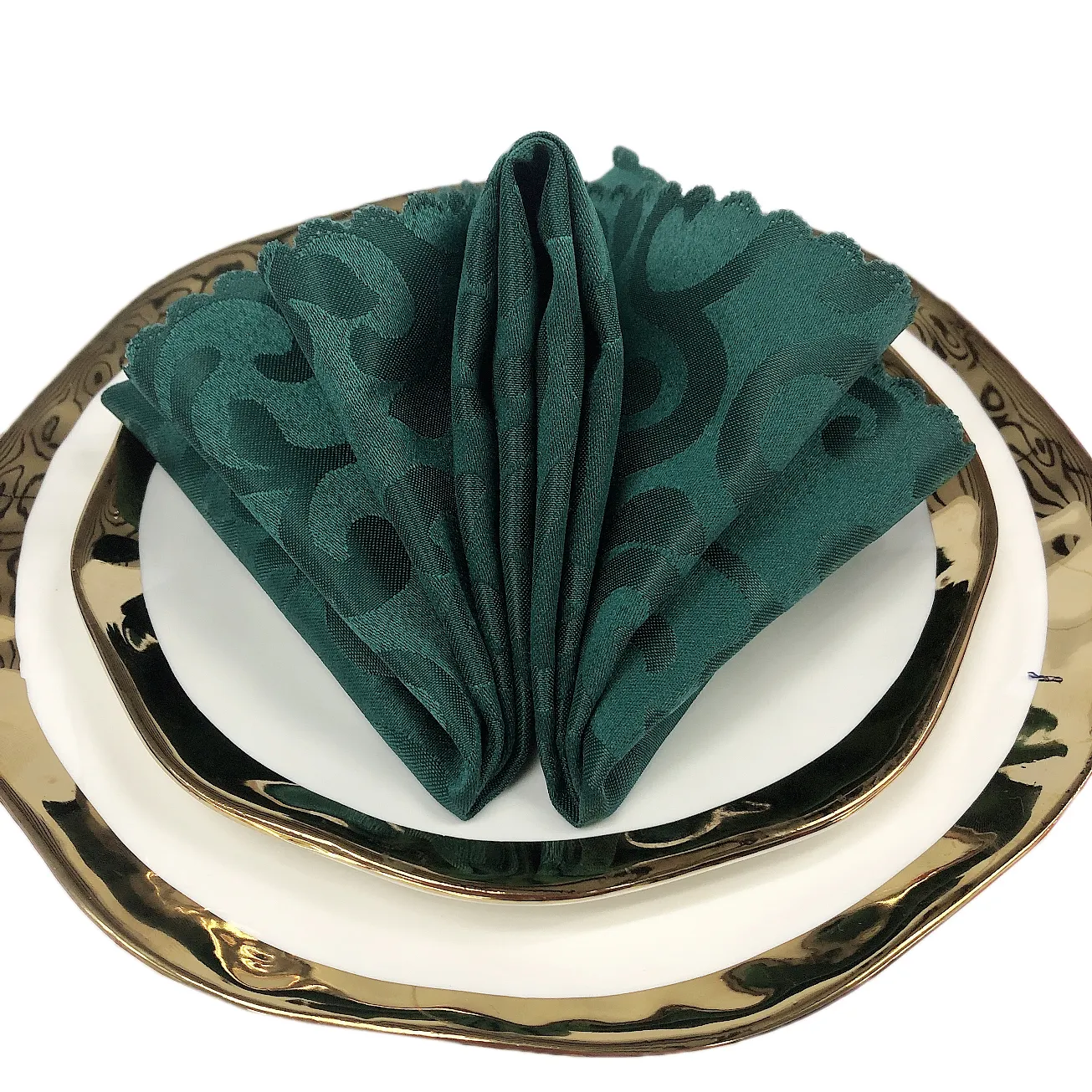 20 "grande Émeraude vert serviette de table pour mariage