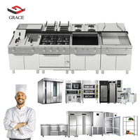 Ensemble d'équipements de cuisine commerciale de haute qualité Équipement de cuisson tout-en-un en acier inoxydable pour la cuisine occidentale Utilisation d'hôtel électrique