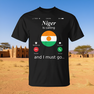 T-shirt avec drapeau du Niger, article promotionnel pour les voyageurs et les passionnés de drapeaux - Product Image 3